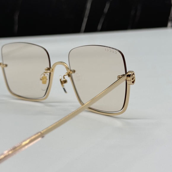 NEW GG1279S 004 GUCCI GOLD YELLOW SQUARE WOMEN GUCCI SUNGLASSES main image 15